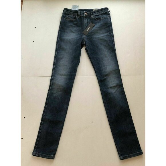 Diesel Womens Blue Skinzee  Slim Skinny  W25 L30 - Picture 9 of 12